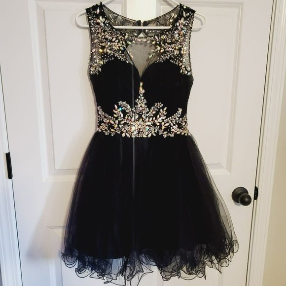 My Dreams and More Dresses & Skirts - My Dreams & More Black Size 10 Dress with Jewels Pageant/Dance/Prom/Special Even